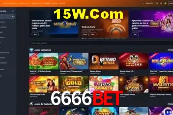 Interface moderna da plataforma 6666bet